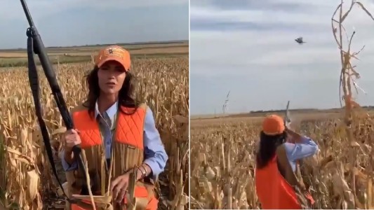 "Menos covid, más caza": gobernadora en EE.UU. se grabó matando a un ave
