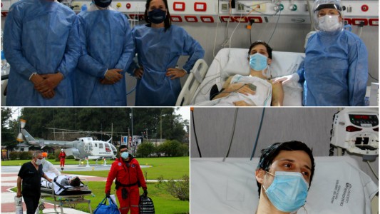 Voló en avión sanitario para su cuarta cirugía a corazón abierto y le salvaron la vida