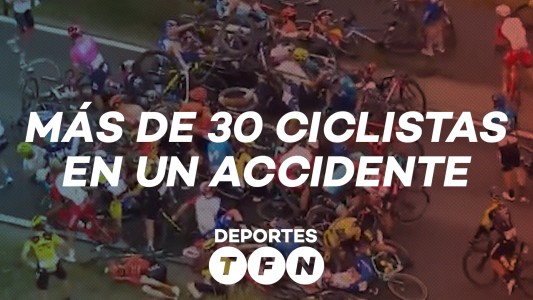 Más de 30 ciclistas involucrados en un accidente en una carrera de Bélgica