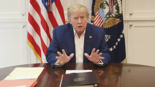 Trump publicó un video en el que dice que está "mucho mejor"