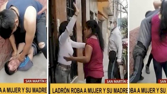 Una mujer intervino para defender a su hijo ladrón: "Yo le voy a llamar la atención"