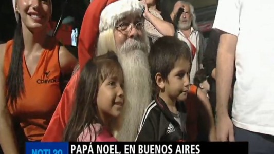 Papá Noel, en Buenos Aires