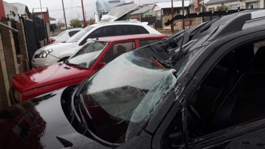 Impactante temporal de viento en Río Gallegos