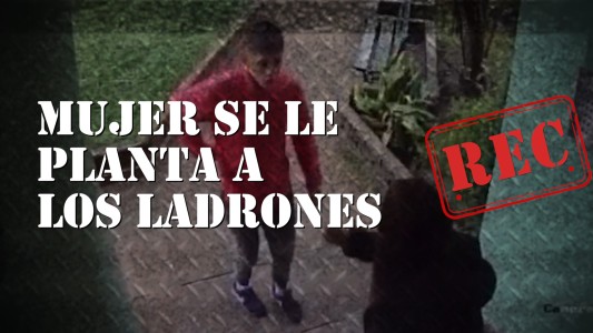 Una mujer se planta a los ladrones #REC