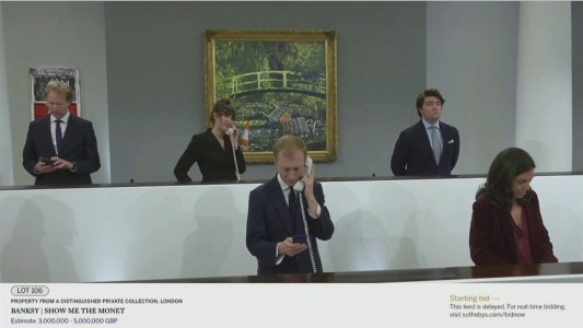 Casi 10 millones de dólares por un Monet contaminado por Banksy