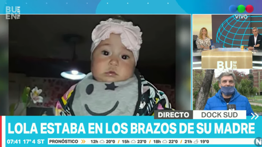 "Disculpame, fueron 2 tiros", le dijo el asesino al papá de la beba baleada en un tiroteo en Dock Sud