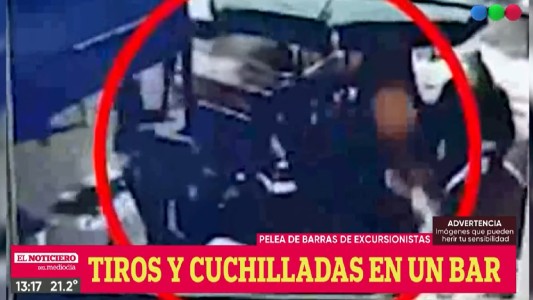 Palermo: batalla campal entre dos facciones de la barra de Excursionistas en un bar