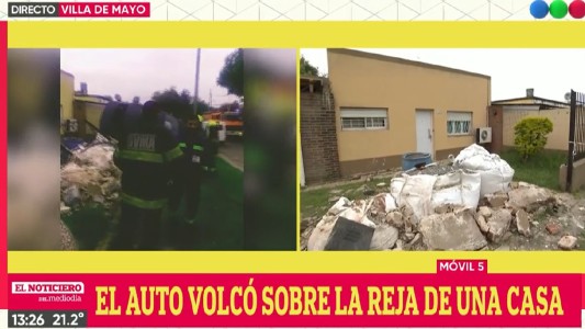 Dos nenes le sacaron la camioneta al padre, salieron a manejar y volcaron