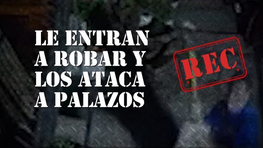 Le entran a robar y se defiende a palazos #REC