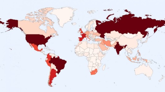 Con más de 565.000 contagios de covid-19 en 24 horas, se batió un nuevo récord a nivel mundial