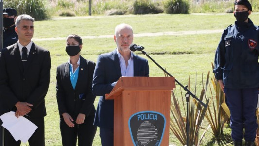 Larreta y Santilli homenajearon a policías y bomberos caídos en cumplimiento del deber
