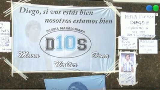 Hinchas de Gimnasia se movilizan para acompañar a Diego Maradona