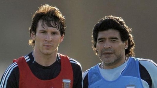 De Messi para Maradona: "Te queremos ver bien lo antes posible"