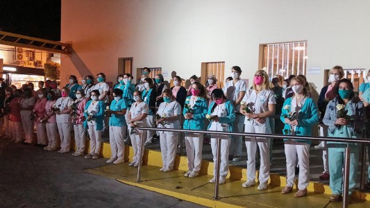 Sorpresa y homenaje para el personal de salud de Mar del Plata