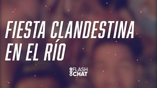 Fiesta clandestina en el río: alcohol, asado y nada de distanciamiento social - #FlashChat