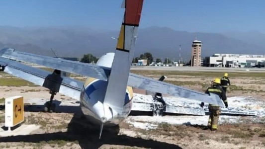 Susto en el aire: despistó un avión que aterrizaba en Mendoza