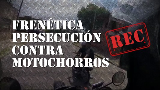 Frenética persecución contra motochorros #REC