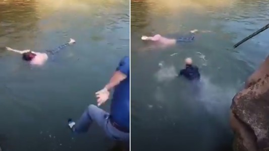 Diplomático héroe: el cónsul se tiró al río y rescató a una joven