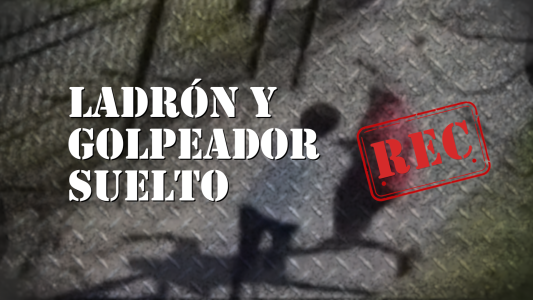 Ladrón y golpeador suelto #REC