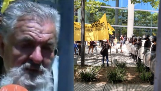 Raúl Castells encabezó protesta en la sede del gobierno porteño: saltaron rejas para que los atiendan