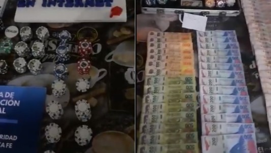 Rosario: allanan un casino ilegal y secuestran dinero, máquinas y una ametralladora