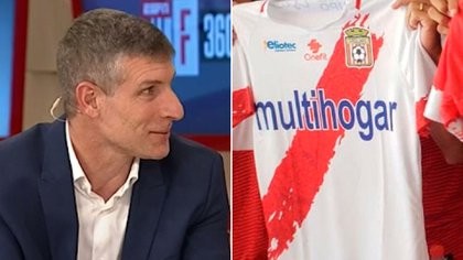 Martín Palermo vuelve a dirigir: su nuevo club utiliza una camiseta igual a la de River