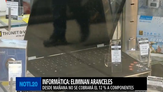 Informática: eliminan aranceles