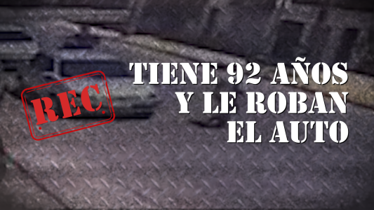 Tiene 92 años y le robaron el auto #REC