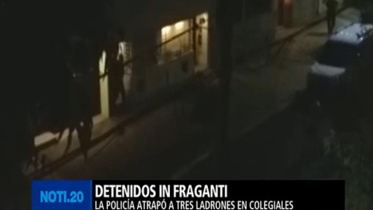 Tres ladrones detenidos in fraganti en Colegiales