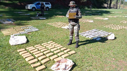 Incautaron droga valuada en más de 170 millones de pesos cerca del río Paraná