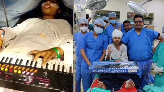 Una nena de 9 años toca el piano mientras la operan de un tumor cerebral