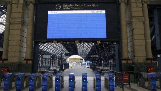 Paro de trenes: no hay servicio en todo el país