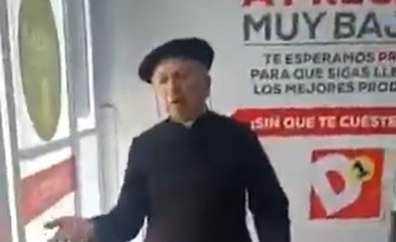 Un sacerdote golpeó a empleadas de un supermercado que le reclamaron que usara barbijo