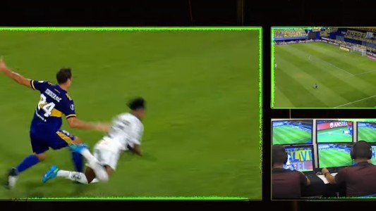 Polémica: el VAR justificó la no sanción del penal en contra de Boca