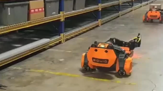 El robot repositor de supermercado que presentaron en la Feria CES 2021