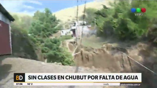 Chubut: sin clases por la falta de agua potable