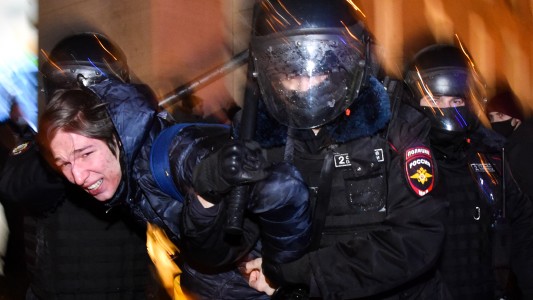 Más de 1000 detenidos en la marcha opositora en Rusia