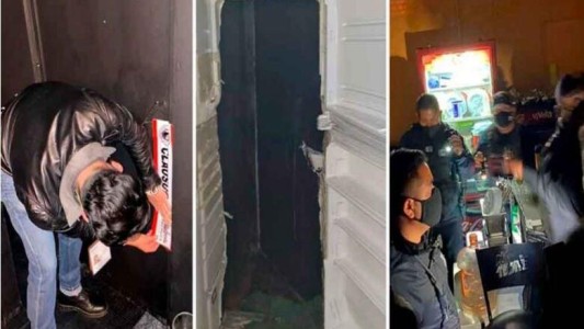 Clausuraron un bar ilegal al que se entraba por la puerta de una heladera