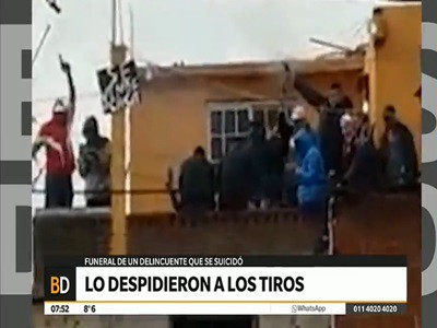 Funeral a los tiros: así despidieron a un ladrón