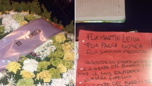 Mandaron corona fúnebre a su casa y una nota: “Ak no se roba más en el barrio”