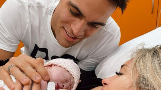 Nació Nina, la hija de Lautaro Martínez