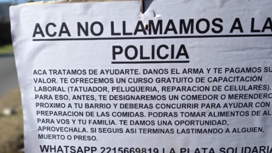 Ofrecieron cursos de oficios a cambio de que entreguen armas y tuvieron éxito