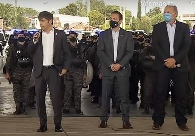 Kicillof a la Policía Bonaerense: "Dentro de la ley, todo; fuera de la ley, nada"