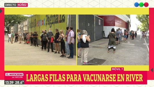 Estadio de River: comenzó la vacunación de los médicos independientes