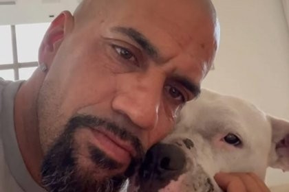 El gesto de amor de la Brujita Verón con un dogo que abandonaron atado a un árbol para dejarlo morir