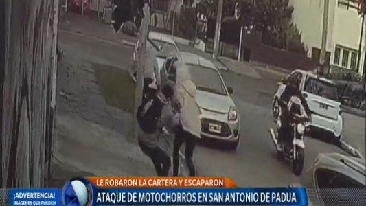 Video: ataque de motochorros en San Antonio de Padua