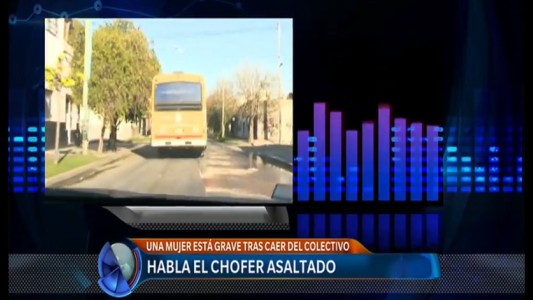Chofer asaltado: "Al no venir la ambulancia, subimos a la mujer al colectivo y la llevamos a un centro asistencial"