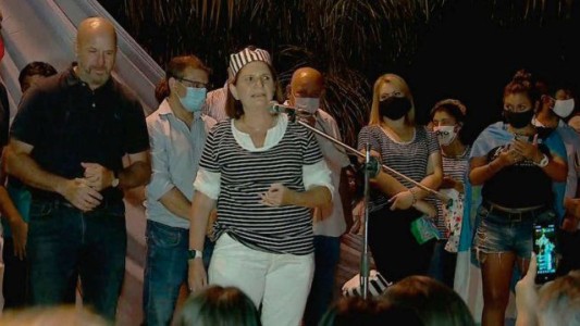 Patricia Bullrich participó del acto contra Insfrán vestida de presa