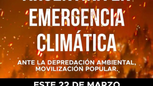 Convocan a un marcha a nivel país por la emergencia climática en Argentina