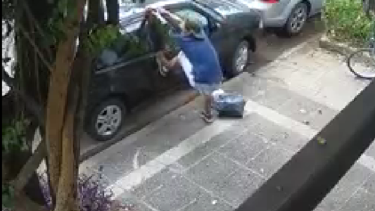 Intentó robar un auto, a plena luz del día, y lo detuvieron los vecinos